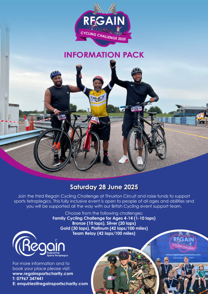 Regain Cycling Challenge 2025 information pack